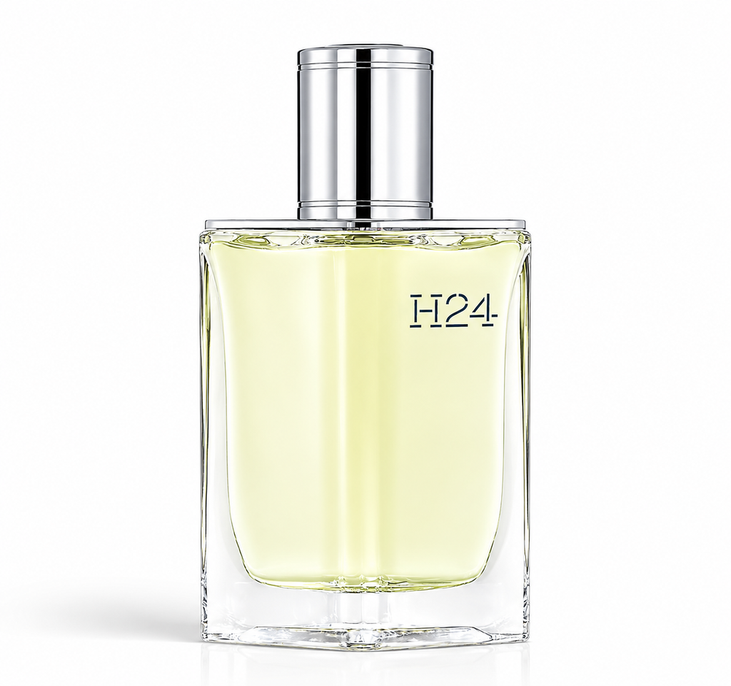 Hermès H24 100ml men’s Eau de Toilette bottle featuring a modern, sleek design and elegant fragrance for contemporary men.