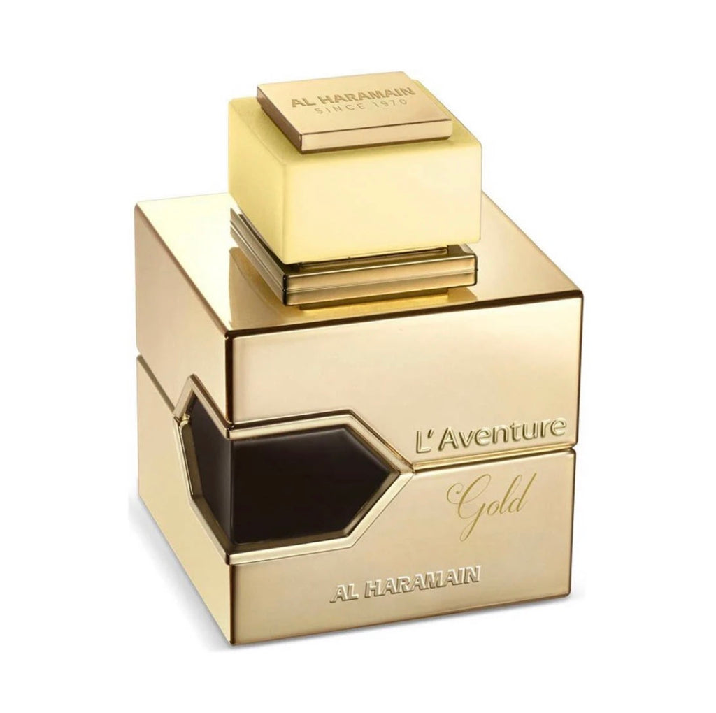 Al Haramain L'Aventure Femme 100ml Eau de Parfum for women, featuring elegant perfume bottle and floral design.