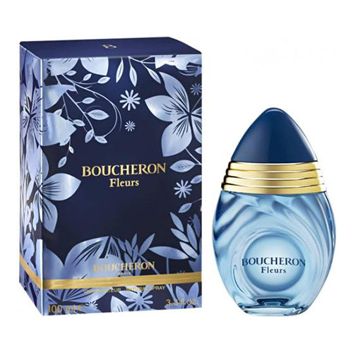 Boucheron Fleurs 100ml women’s Eau de Parfum bottle with elegant floral design, showcasing the luxury fragrance for women.