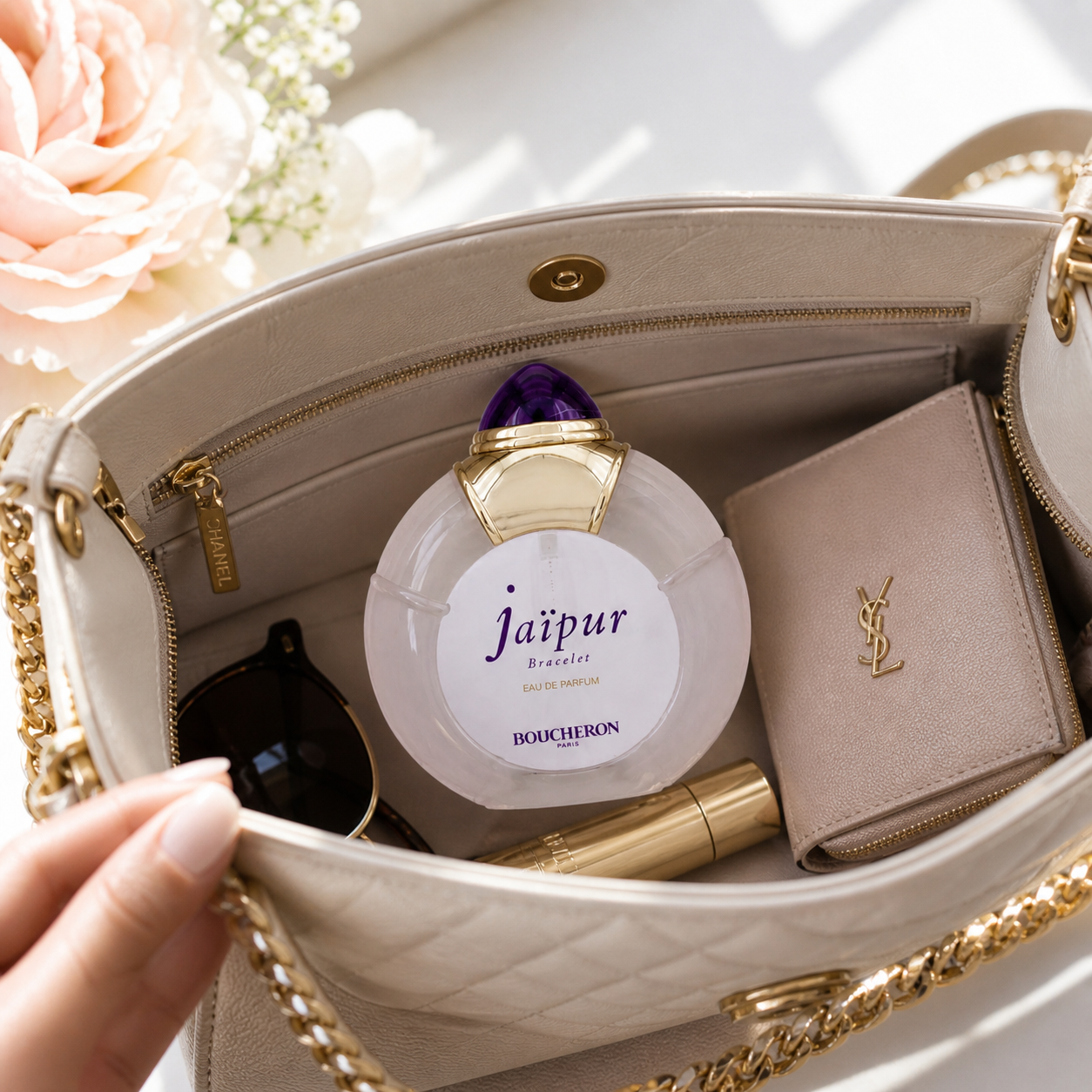 Boucheron Jaipur Bracelet 100ml Eau de Parfum for Women, elegant bottle with floral and amber notes, luxury fragrance by Boucheron.