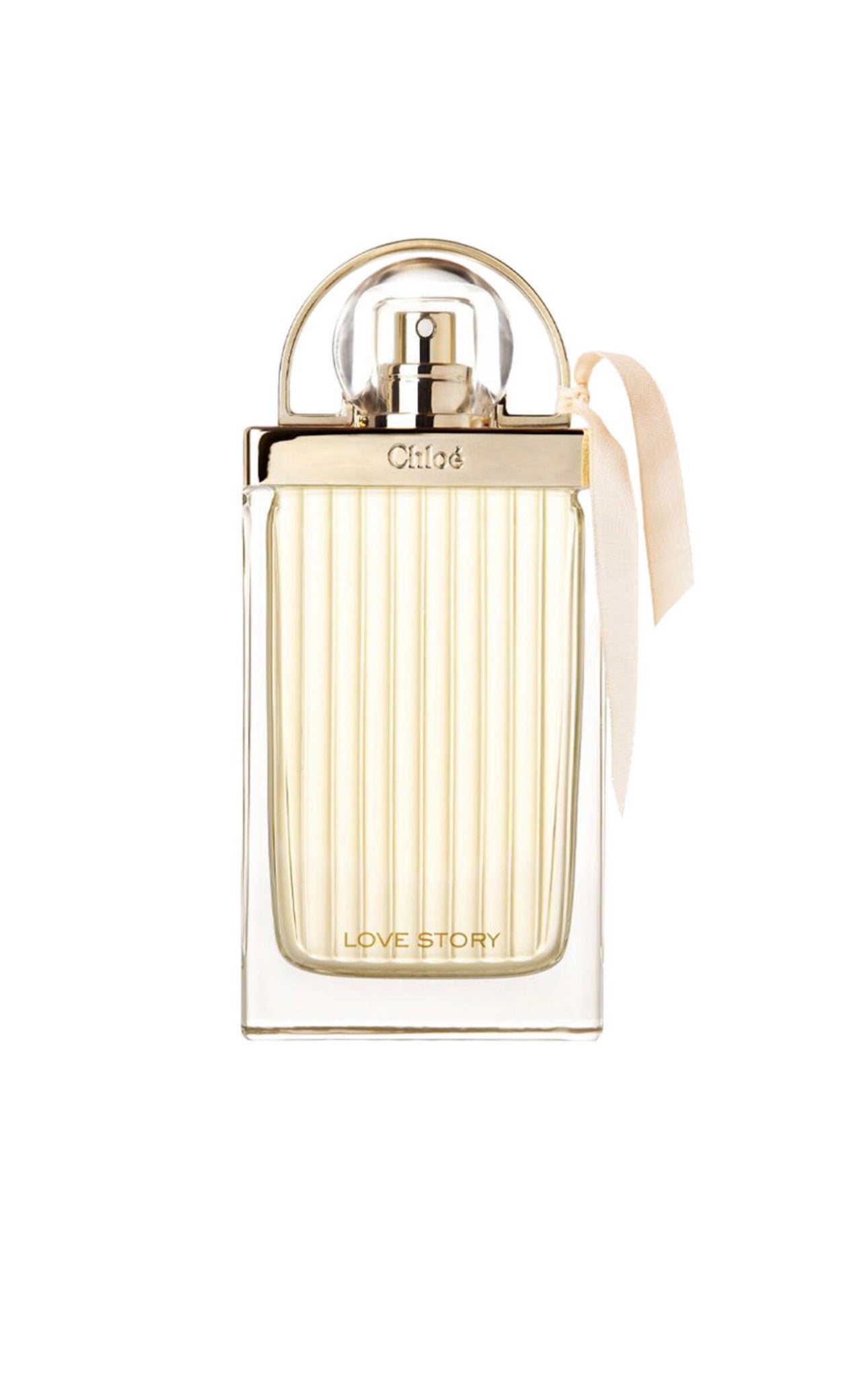 Chloé Love Story Eau Sensuelle 75ml women's perfume bottle by Chloe, elegant glass design with soft floral accents.