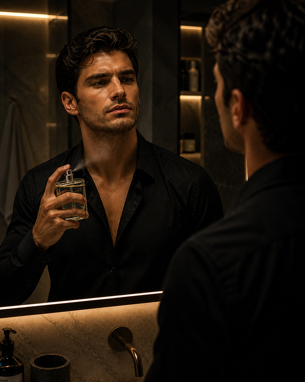 Hermès H24 100ml men's Eau de Toilette bottle, sleek design and clear glass showcasing the fragrance inside.