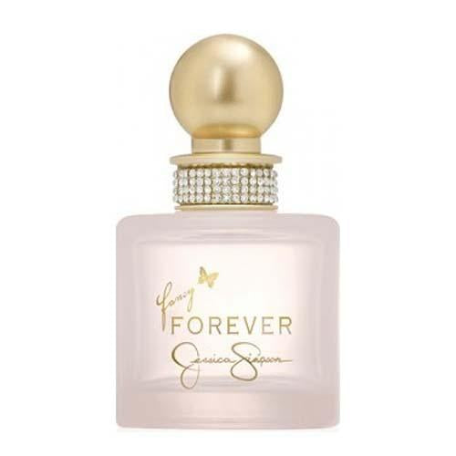 Jessica Simpson Fancy Forever 100ml women’s Eau de Parfum bottle with elegant floral design and clear glass showcasing the fragrance.