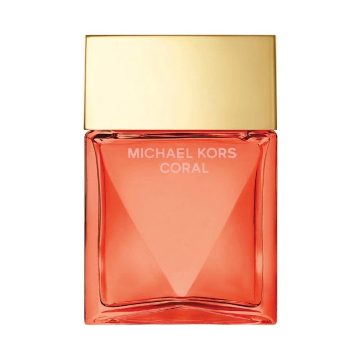 Michael Kors Coral 50ml women's EDP perfume bottle with pink and coral accents, elegant packaging for women.