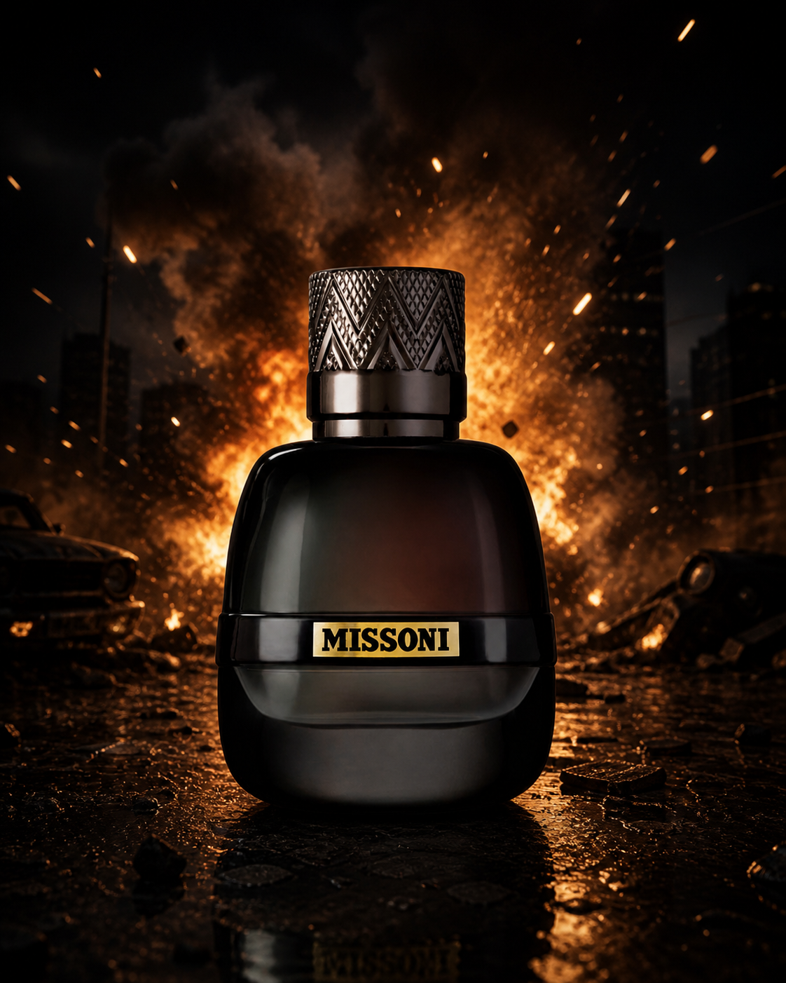 Missoni Pour Homme 100ml men's eau de parfum bottle with sleek design, ideal for stylish men.