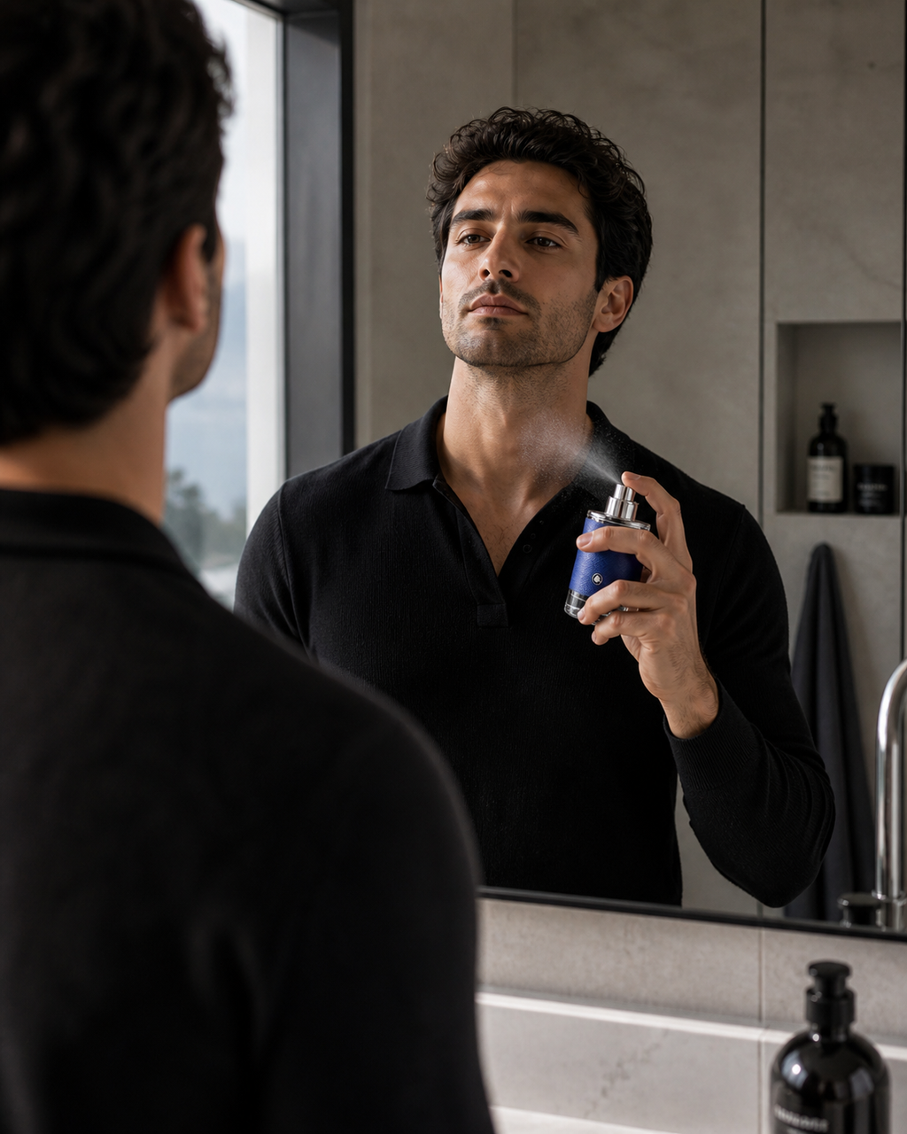 Mont Blanc Explorer Ultra Blue 30ml men's Eau de Parfum bottle with sleek blue design and silver cap.