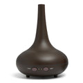 NNEIDS Milano Décor ultrasonic diffuser with dark wood grain finish, showcasing its sleek, modern design for aromatic mist diffusion.