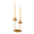 Golden star and moon candle holder by NNETM, decorative metal candle accessory for home and garden decor.