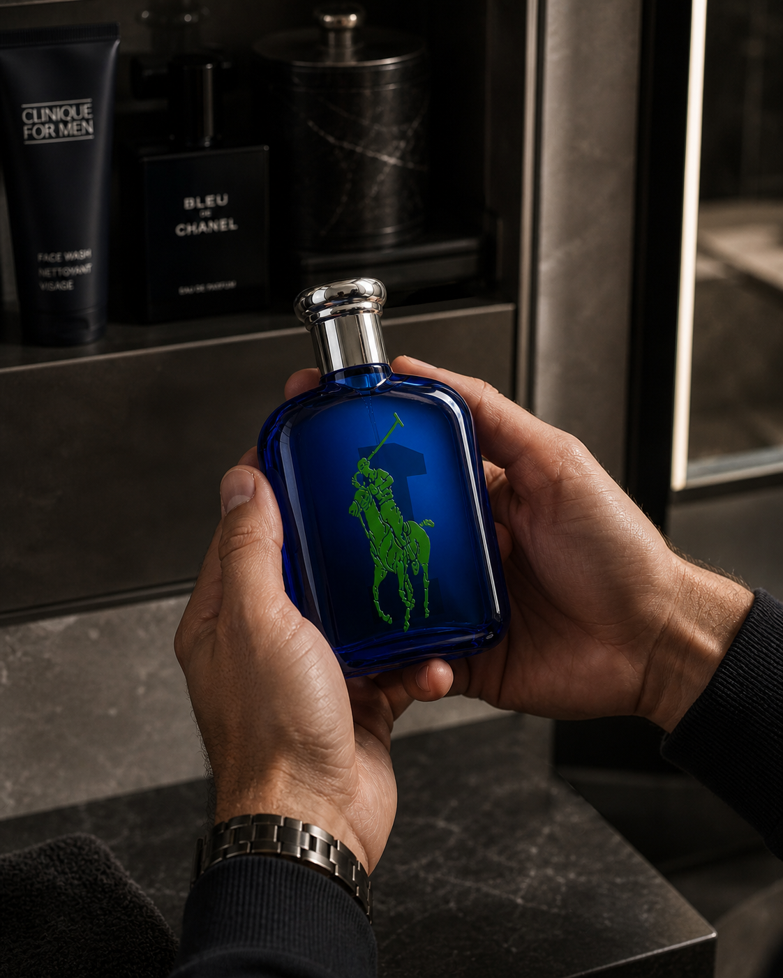 Ralph Lauren Big Pony No.1 100ml men's eau de toilette bottle with sleek design and Ralph Lauren branding.