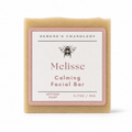 Handmade Serenes Beeswaxory goat milk and honey soap bar, showcasing a natural skincare essential with creamy soap texture.
