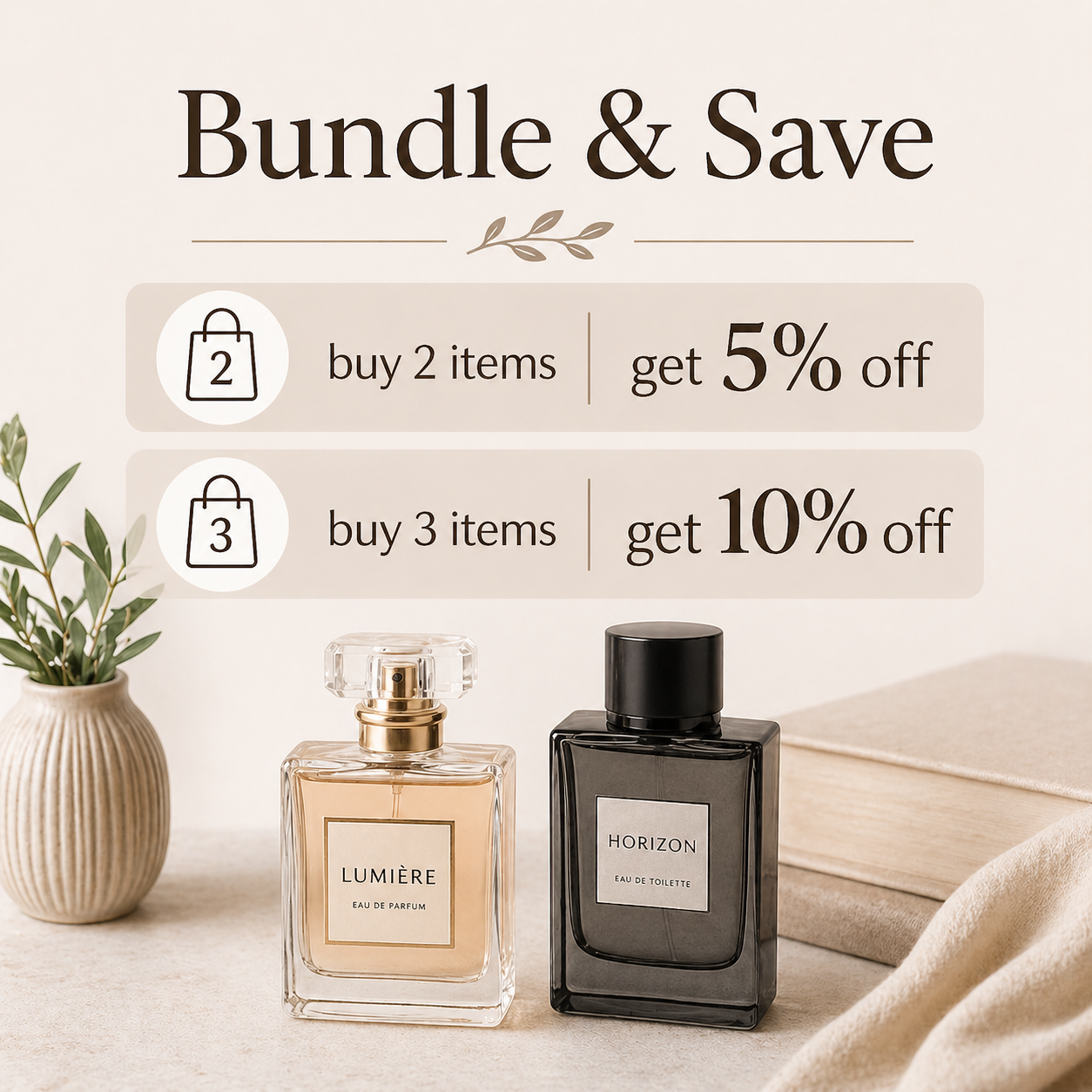 The Fragrance Society bundle of scented candles with six different candle jars arranged together.