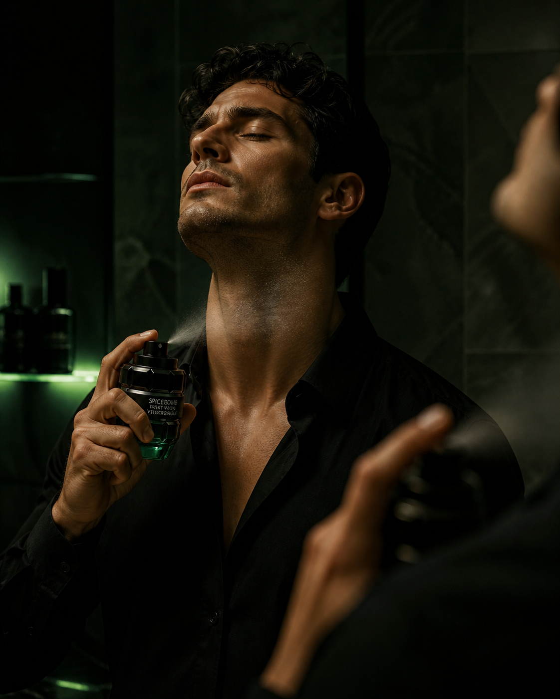 Viktor & Rolf Spicebomb Night Vision 90ml men's Eau de Toilette bottle with dark packaging and branding details